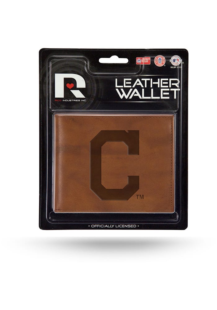 Cleveland Indians Manmade Leather Mens Bifold Wallet
