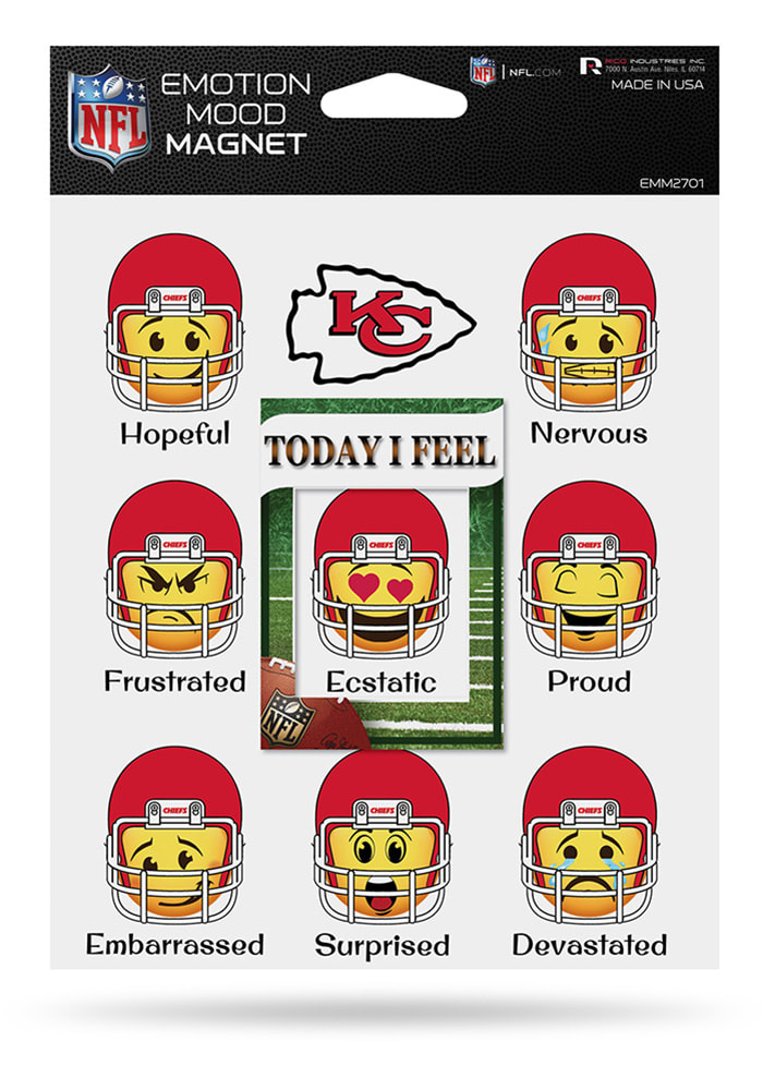Kansas City Chiefs Emotion Mood Magnet
