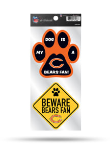 Chicago Bears 2-Piece Pet Themed Auto Decal - Navy Blue