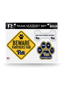 Pitt Panthers 3-Piece Pet Themed Pet Magnet