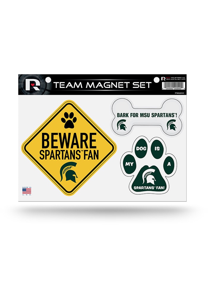Michigan State Spartans 3-Piece Pet Themed Pet Magnet