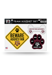 Texas A&amp;M Aggies 3-Piece Pet Themed Pet Magnet