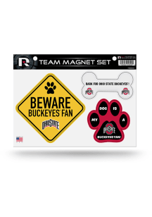 Ohio State Buckeyes 3-Piece Pet Themed Pet Magnet