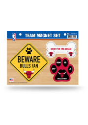 Chicago Bulls 3-Piece Pet Themed Pet Magnet