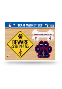 Cleveland Cavaliers 3-Piece Pet Themed Pet Magnet
