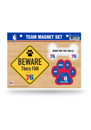 Philadelphia 76ers 3-Piece Pet Themed Pet Magnet