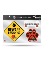 Cleveland Browns 3-Piece Pet Themed Pet Magnet