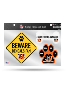 Cincinnati Bengals 3-Piece Pet Themed Pet Magnet