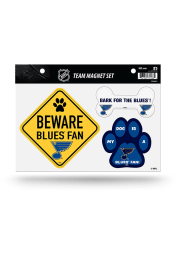 St Louis Blues 3-Piece Pet Themed Pet Magnet