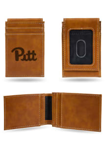 Pitt Panthers Laser Engraved Front Pocket Mens Bifold Wallet