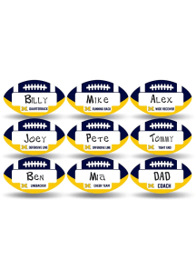 Blue Michigan Wolverines 9-Piece Reusable Place Football Cards
