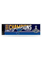St Louis Blues 2019 Stanley Cup Champs Bumper Sticker - Blue