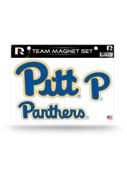 Pitt Panthers Team Sheet Set Car Magnet - Blue