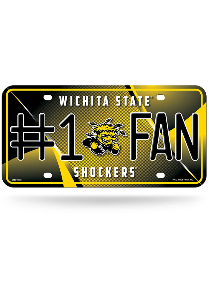 Wichita State Shockers #1 Fan Car Magnet - Black