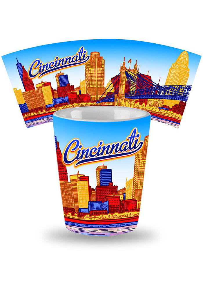 Cincinnati Skyline Ceramic Shot Glass