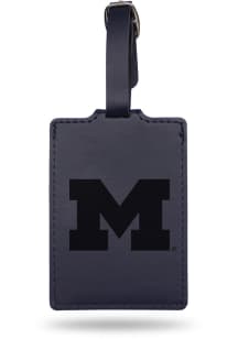 Michigan Wolverines Navy Blue Navy Luggage Tag