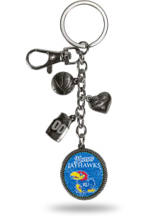 Kansas Jayhawks Charm Keychain