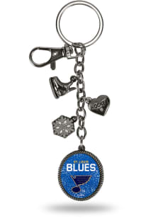 St Louis Blues Charm Keychain