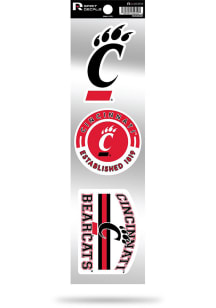 Cincinnati Bearcats 3 Piece Spirit Auto Decal - Red