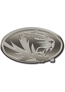 Missouri Tigers Antique Nickel Car Emblem - Silver