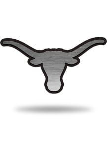 Texas Longhorns Antique Nickel Car Emblem - Silver