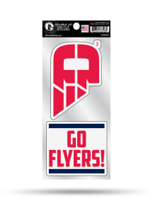 Dayton Flyers Double Up Auto Decal - Red