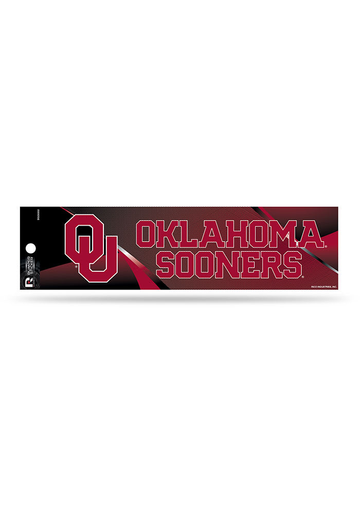 Oklahoma Sooners Logo Bumper Sticker - Red