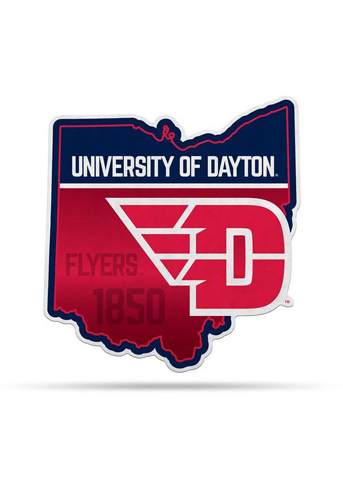 Dayton Flyers 18 Inch State Shape Pennant