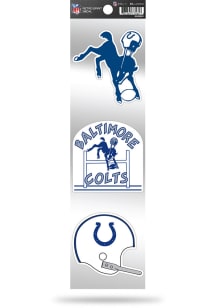 Indianapolis Colts 3-Piece Retro Spirit Auto Decal - Blue