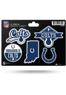 Indianapolis Colts 5-Piece Auto Decal - Blue
