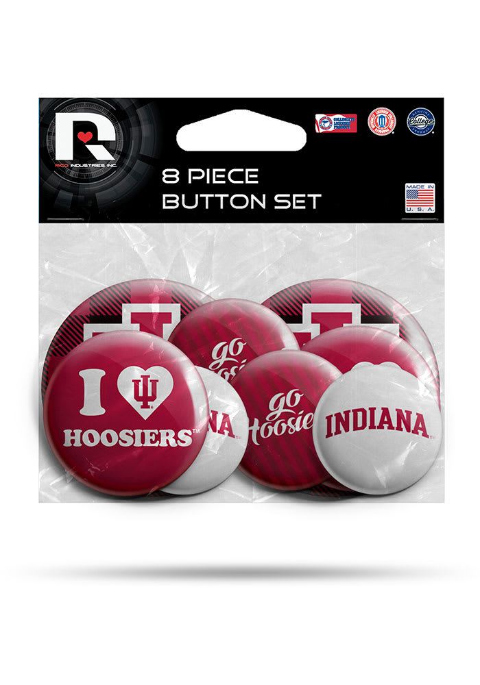 Indiana Hoosiers 8-Piece Button