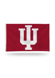 Red Indiana Hoosiers 3x5 Grommet Silk Screen Grommet Flag