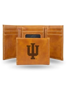 Indiana Hoosiers Laser Engraved Mens Trifold Wallet