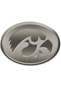 Iowa Hawkeyes Metal Car Emblem - Black