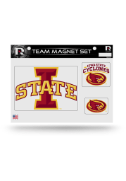 Iowa State Cyclones Team Car Magnet - Red