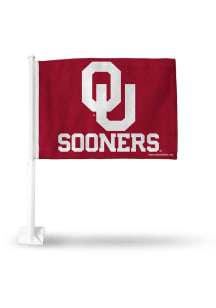 Oklahoma Sooners Team Car Flag - Red