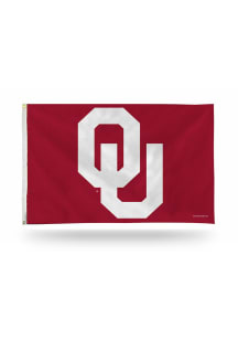 Oklahoma Sooners 3x5 Premium Red Silk Screen Grommet Flag