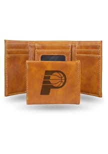 Indiana Pacers Laser Engraved Mens Trifold Wallet