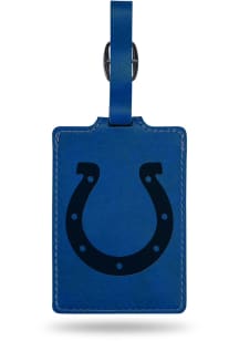 Indianapolis Colts Blue Laser Engraved Luggage Tag