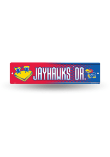 Kansas Jayhawks Plastic 4x16 Sign