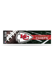 Kansas City Chiefs 3x12 Bumper Sticker - Red