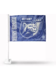 Penn State Nittany Lions Black Pole Car Flag - Blue