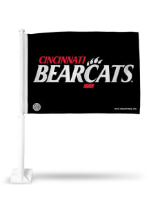 Cincinnati Bearcats Black Pole Car Flag - Red