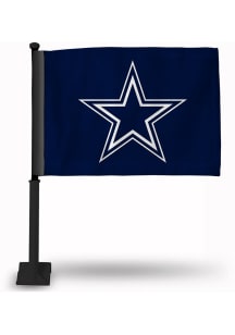 Dallas Cowboys Black Pole Car Flag - Blue