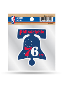 Philadelphia 76ers 4x4 Retro Auto Decal - Blue