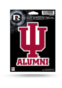 Indiana Hoosiers Alumni Die Cut Auto Decal - Red