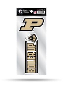 Purdue Boilermakers Double Up Auto Decal - Gold