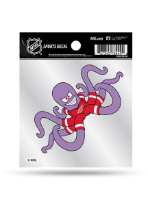 Detroit Red Wings Mascot 4x4 Auto Decal - Red