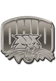 Ohio Bobcats Metal Car Emblem - Green