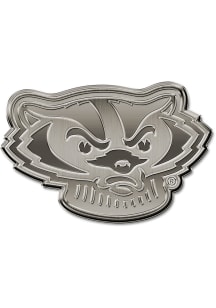 Cardinal Wisconsin Badgers Metal Car Emblem